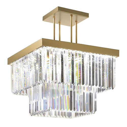 Quadratischer Kristall-Kronleuchter