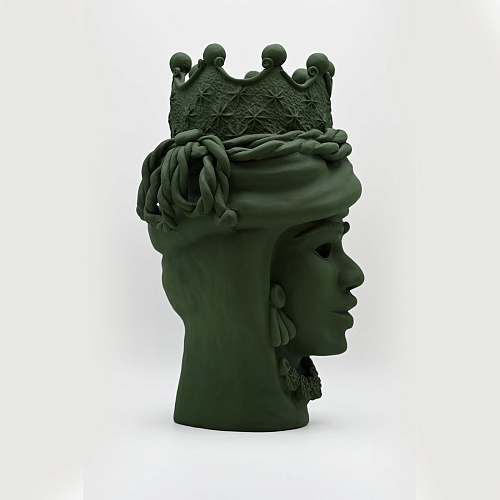 Grüne handgefertigte Skulptur