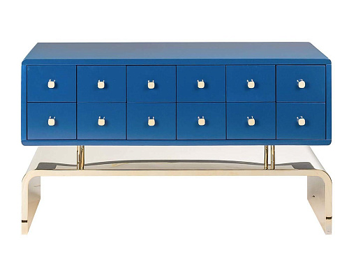 Auspicious Blue Getuffte Kommode