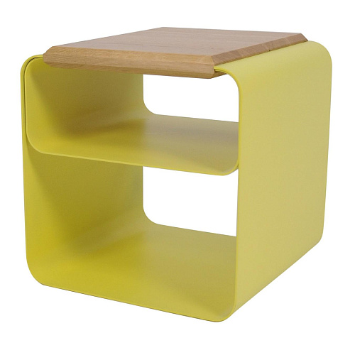 Zeitgenössischer Holz-Metall-Hocker