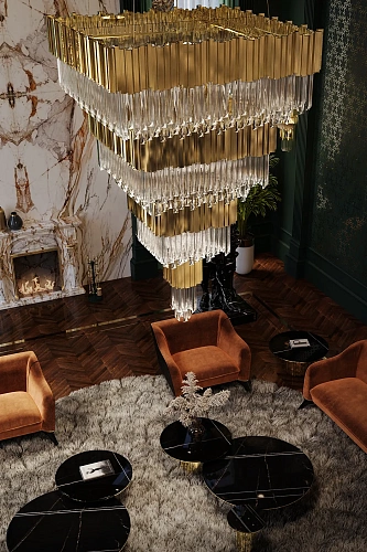 Imperial Quadratischer Kronleuchter