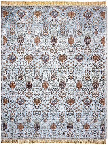 Isfahan Reverse Original auf Light Blue Teppich