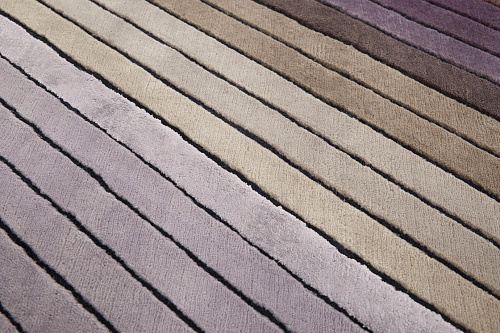 Handgeknüpfter Geometrischer Teppich aus Wolle & Viskose