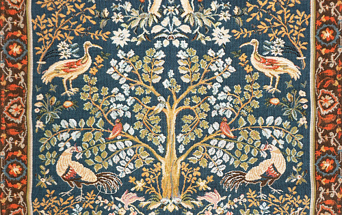 Der Baum im W. Morris‑Stil Wandteppich