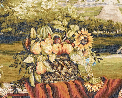 Terrasse am Schloss Wandteppich