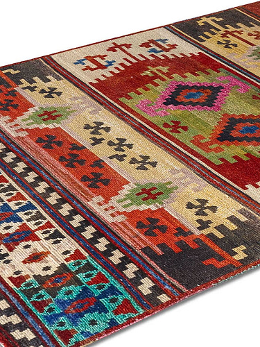 Original auf Natur-Schwarz Teppich