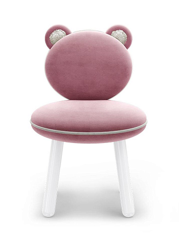 Fluffy Bear rosa Kindersessel