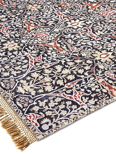 Teheran Original auf Mitternachtsblau Teppich