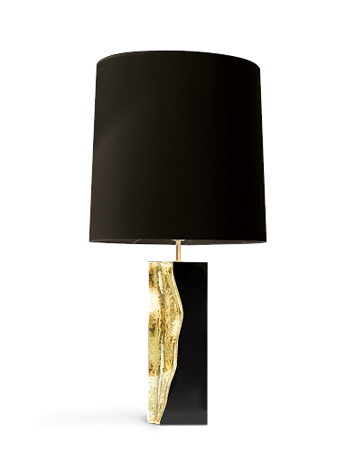 Glacier Schwarze Tischlampe