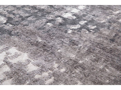 Handgeknüpfter Bambusseide Indischer Abstrakter Teppich
