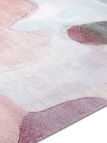 Light Blue Pink Teppich