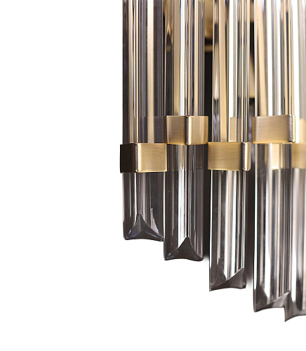 Art-Déco-Wandleuchte aus Kristallglas