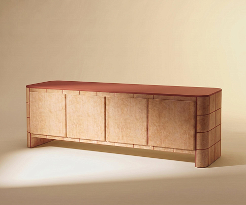 Soft Cage Oak Sideboard