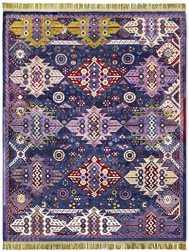 NewTribal Colorful auf Mitternachtsblau Teppich