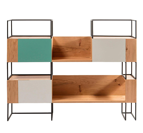 Offenes Holz-Bücherregal