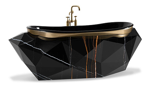 Edelstein-Kunstmarmor Badewanne