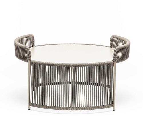 Altana ME Runder Grauer Outdoor-Loungetisch
