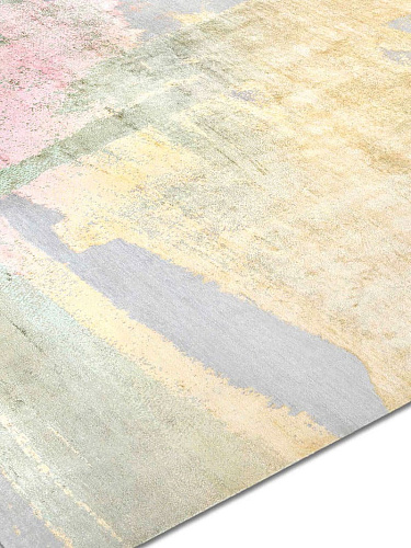 Pastel Sun auf Hellgrau Teppich