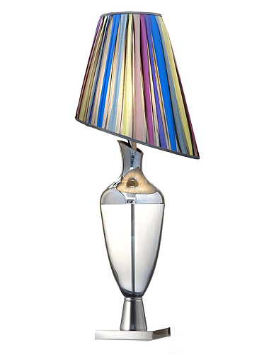 Multicolor Fumé Murano-Glas-Tischlampe