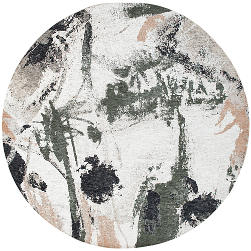 Indian Rice 9393 Runder Teppich