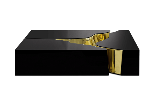 Fissure Schwarz‑Gold Mitteltisch