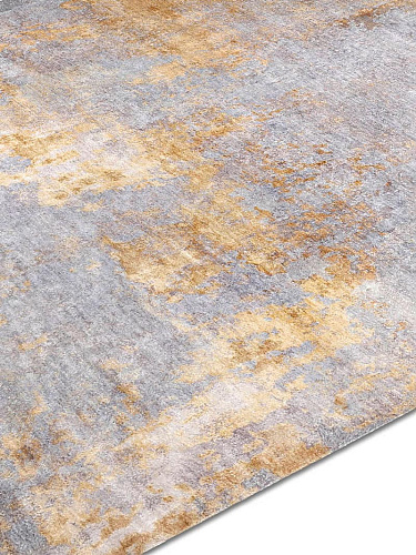 Stereo Gold auf Grau Mix Teppich