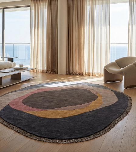 Organic Orbit Midnight Teppich