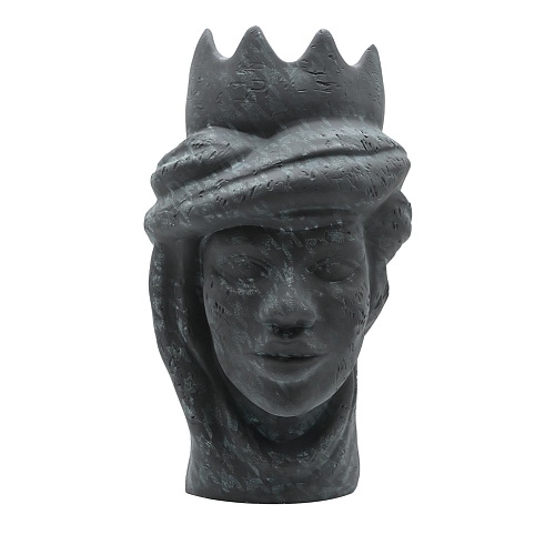 Maure‑Kopf graue Skulptur