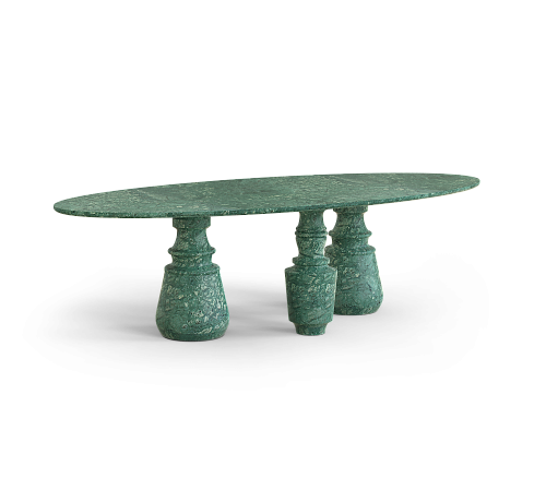 Obsidian Ovaler XL Guatemala Esstisch