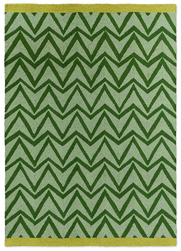 Dhurrie Green Outdoor-Teppich