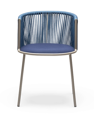 Millie SP Blauer Outdoor-Stuhl