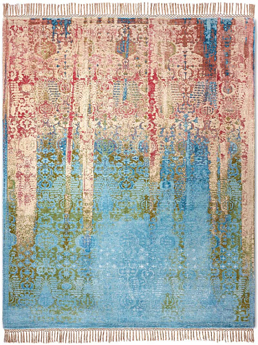 Woods Mehrfarbig auf Hellblau Teppich