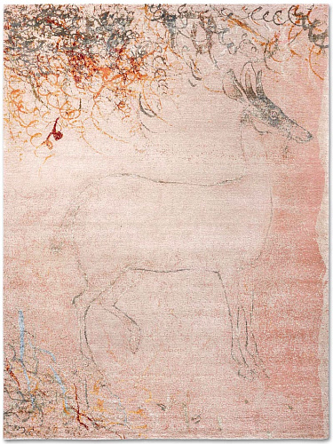 Antelope Modified on Peach Teppich