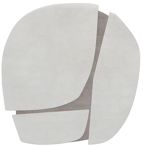 Designer Grau Geformt Teppich