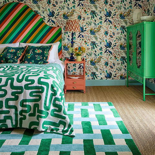 Basket Weave Em/Aquama Teppich