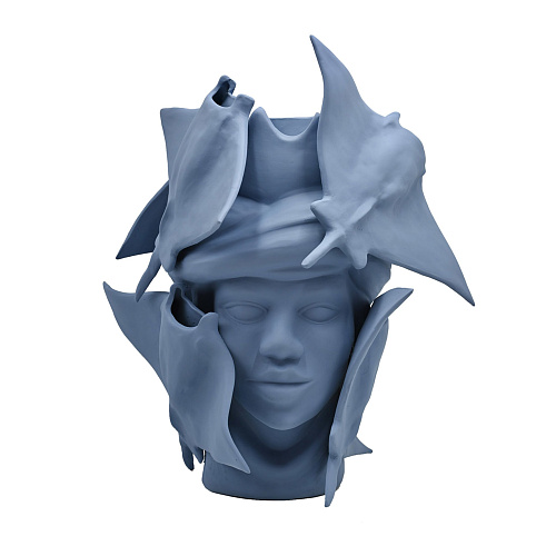 Maure‑Kopf Skulptur