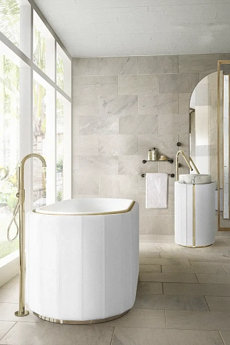 Imperiales Weißes Standwaschbecken