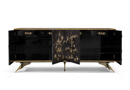 Mirage Purpurne Feder‑Schrank