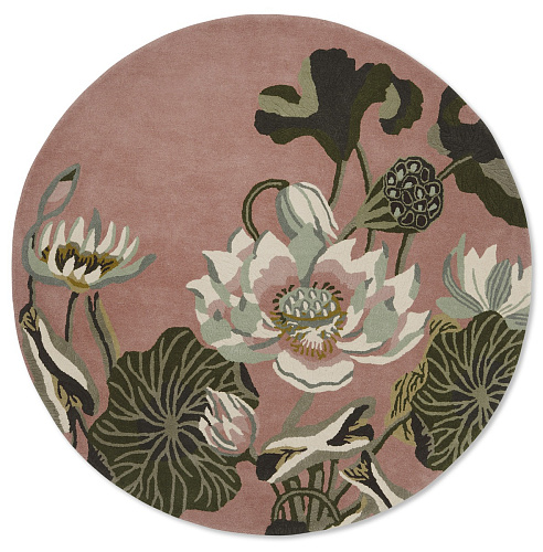 Waterlily Dusty Rose 38602 Runder Teppich