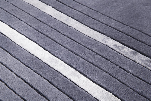 Handgeknüpfter Geometrischer Teppich aus Wolle & Viskose