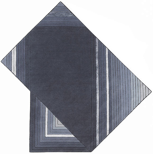 Handgeknüpfter Geometrischer Teppich aus Wolle & Viskose