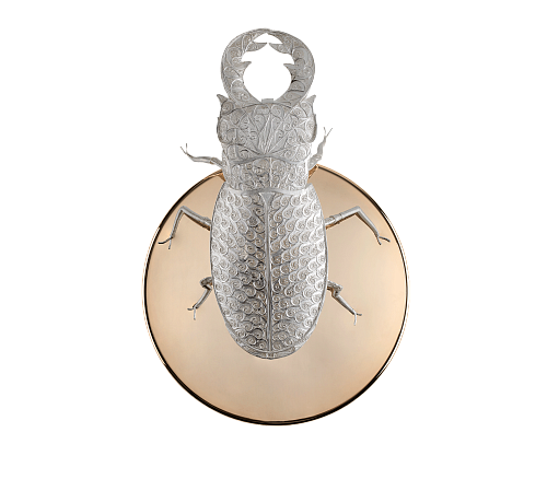 Filigran‑Skarabäus Wandleuchte