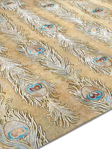 Feathers Lane Original auf Ex Light Blue Teppich