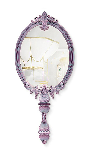 Mystic Chameleon Rosa Wandspiegel