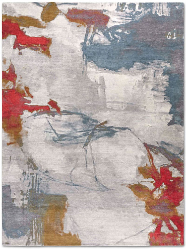 Original auf Hellgrau Teppich