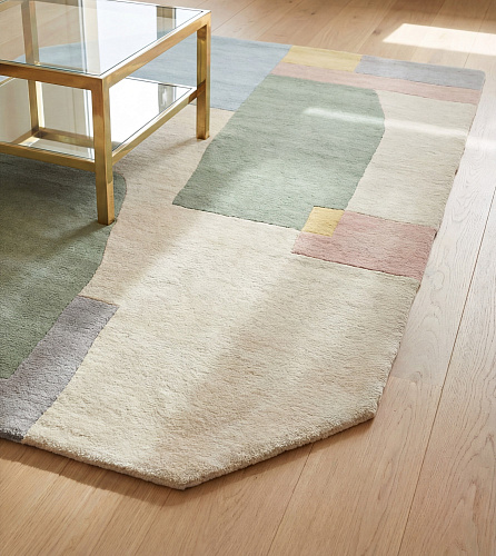 Rounded Blocks Soft Teppich