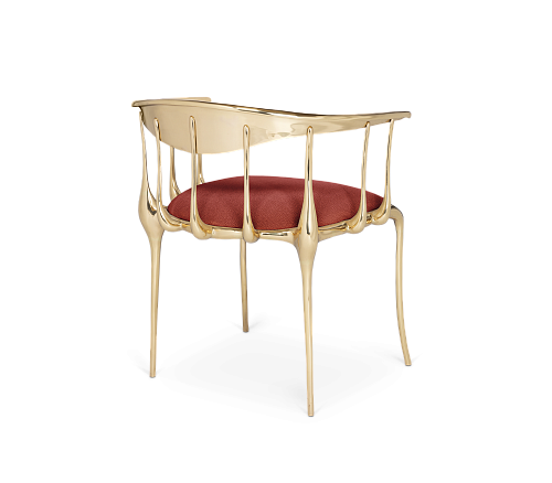 Burgundy Luxe Stuhl