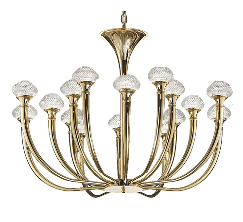 Polierter Gold Kronleuchter