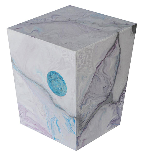 Blau-Rosa Beistelltisch
