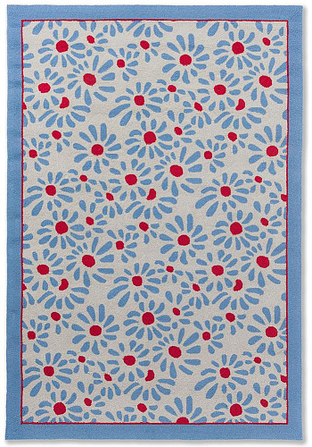 Thorncliff Daisy Sky Blu Outdoor-Teppich